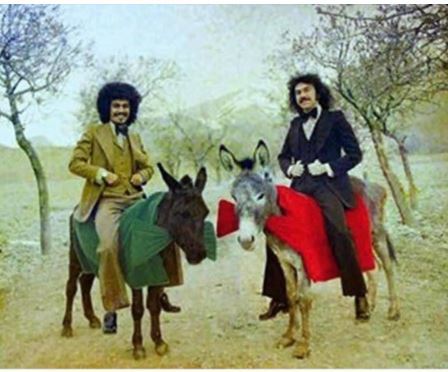 تصویر الاغ سواری مرحوم طوفان و ناصر چشم آذر در سیزده بدر پربازدید شد!
