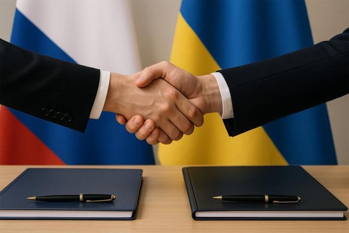 هیئت‌های روسیه و اوکراین پیش از مذاکرات با یکدیگر دست ندادند