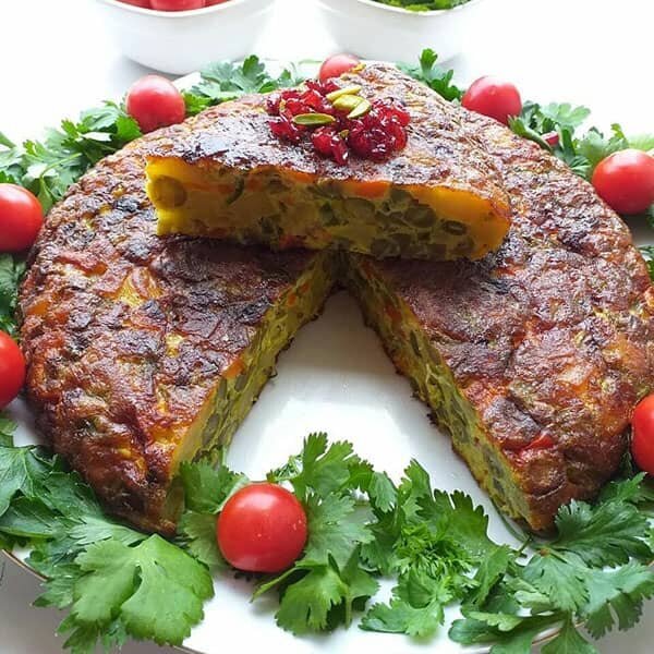 کوکوی لوبیا سبز هفت پیکر تبریز یک ایده جذاب برای وقتی نمی‌دونید چی درست کنید!