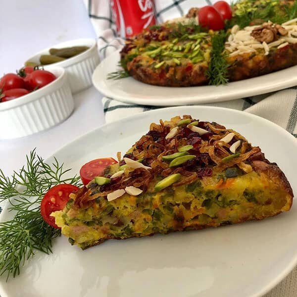 کوکوی لوبیا سبز هفت پیکر تبریز یک ایده جذاب برای وقتی نمی‌دونید چی درست کنید!