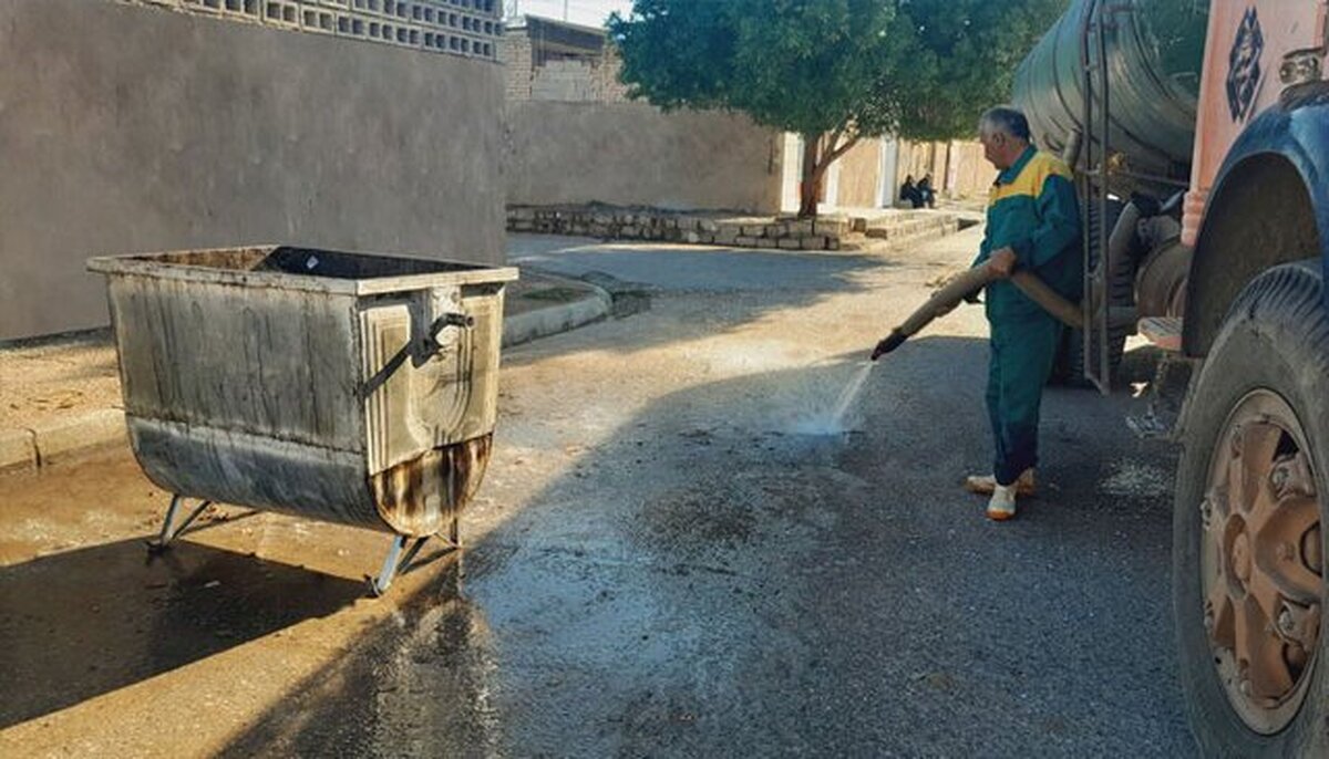 آهک پاشی تمام مخازن زباله شهر بجنورد از امروز
