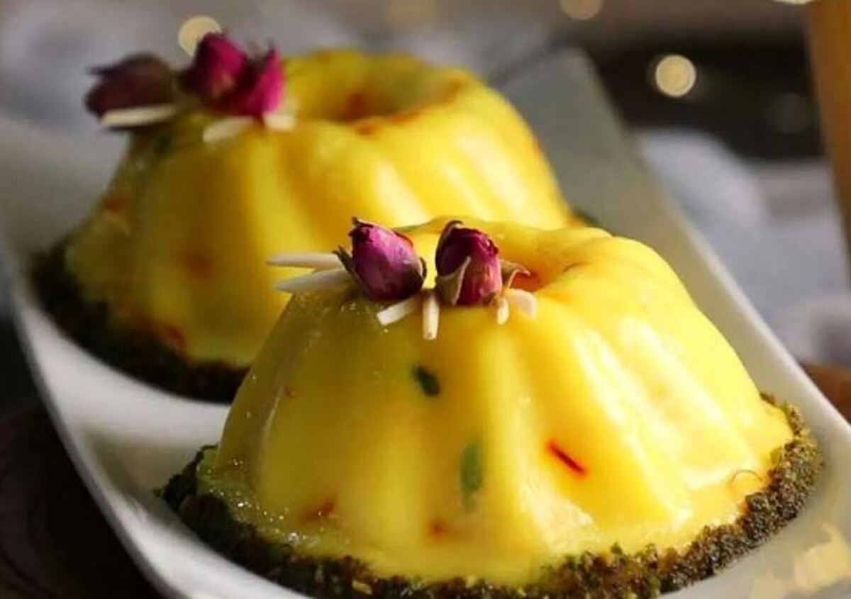 دسر ماقوت بستنی با عطر خوش گلاب و زعفران/از دست ندید!