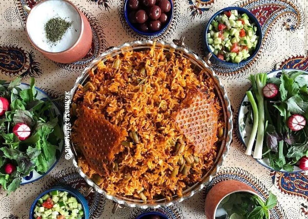آموزش پخت لوبیا پلو مجلسی با گوشت