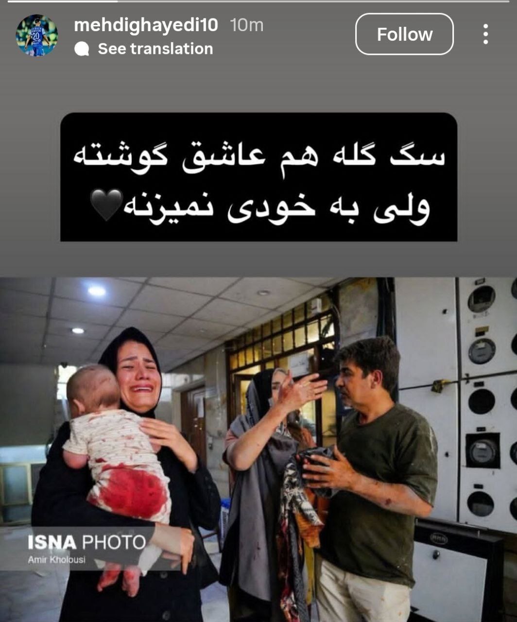 مهدی قایدی وطن‌فروشان را با سگ مقایسه کرد! +عکس