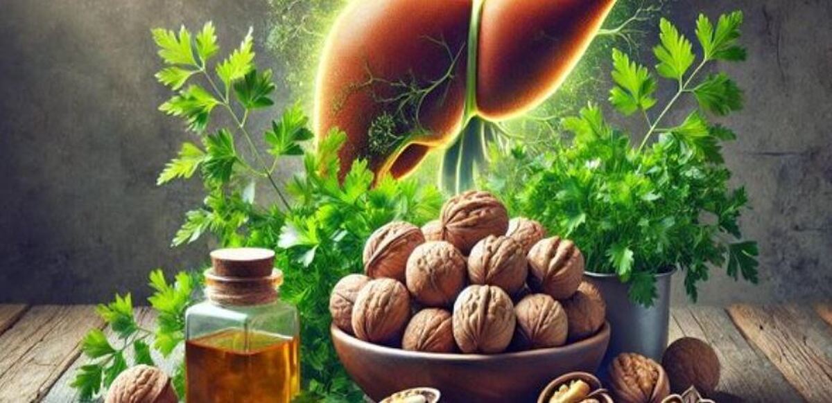 مصرف گردو چگونه به درمان کبد چرب کمک می‌کند؟