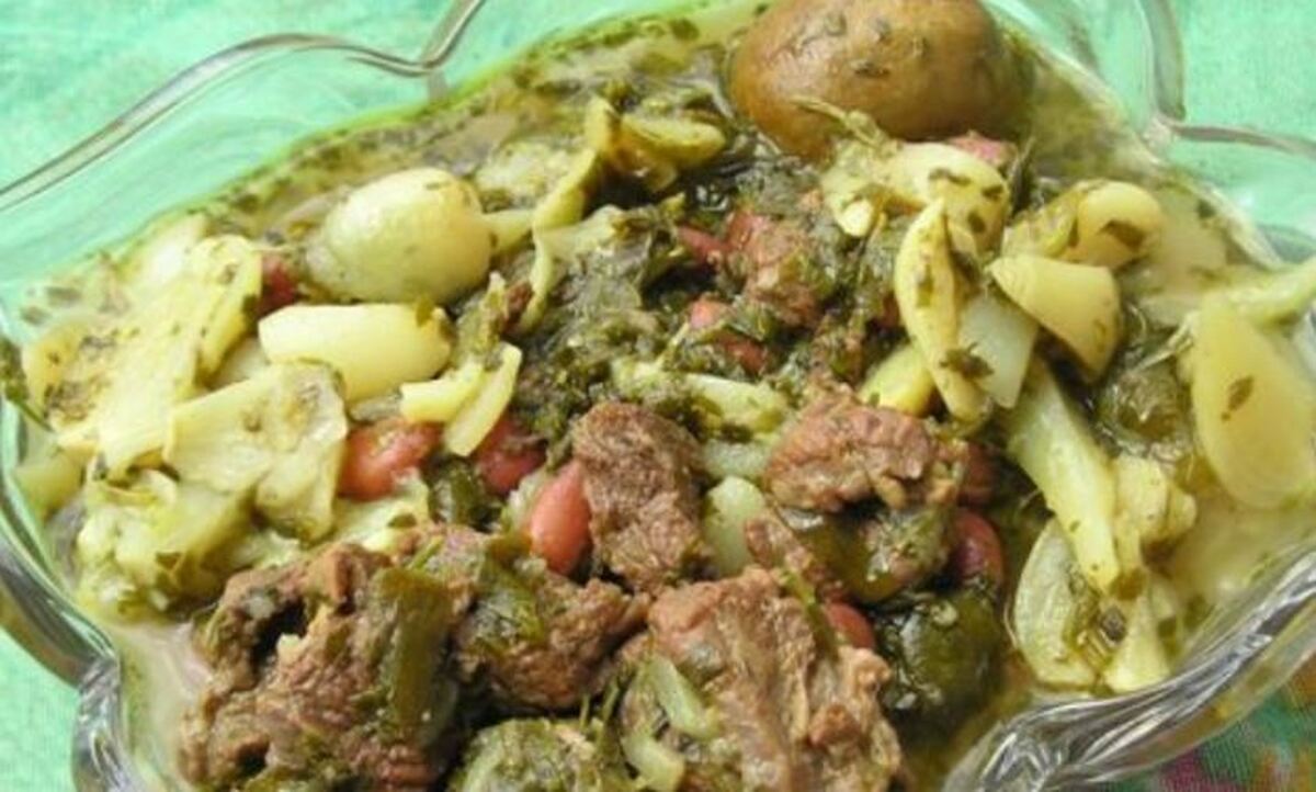 خورش گیلاخه ترکیبی از گوشت و لوبیا قرمز غذای مخصوص کردستان