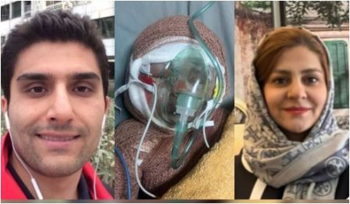 تصویر دلخراش از یک زوج جوان به همراه نوزاد دو ماهه شان که در پی حملات اسرائیل به شهادت رسیده‌اند