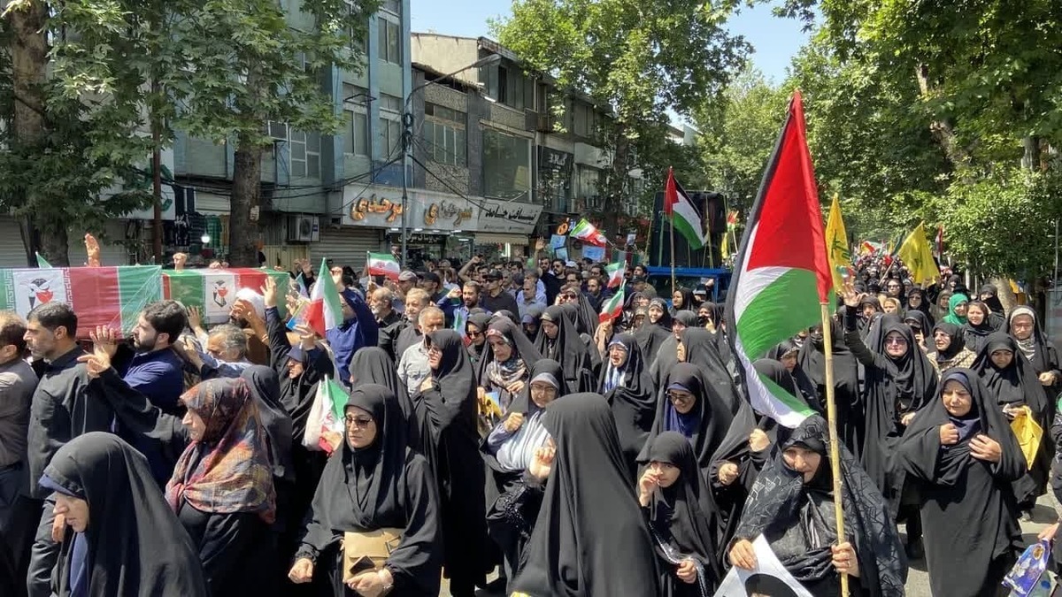 برگزاری راهپیمایی جمعه خشم و نصر در ساری