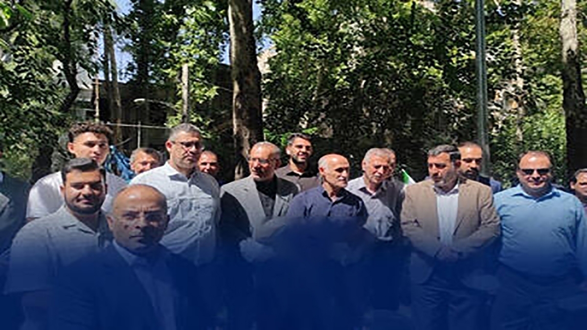 قرائت قطعنامه جامعه ورزش در محکومیت حملات رژیم صهیونیستی