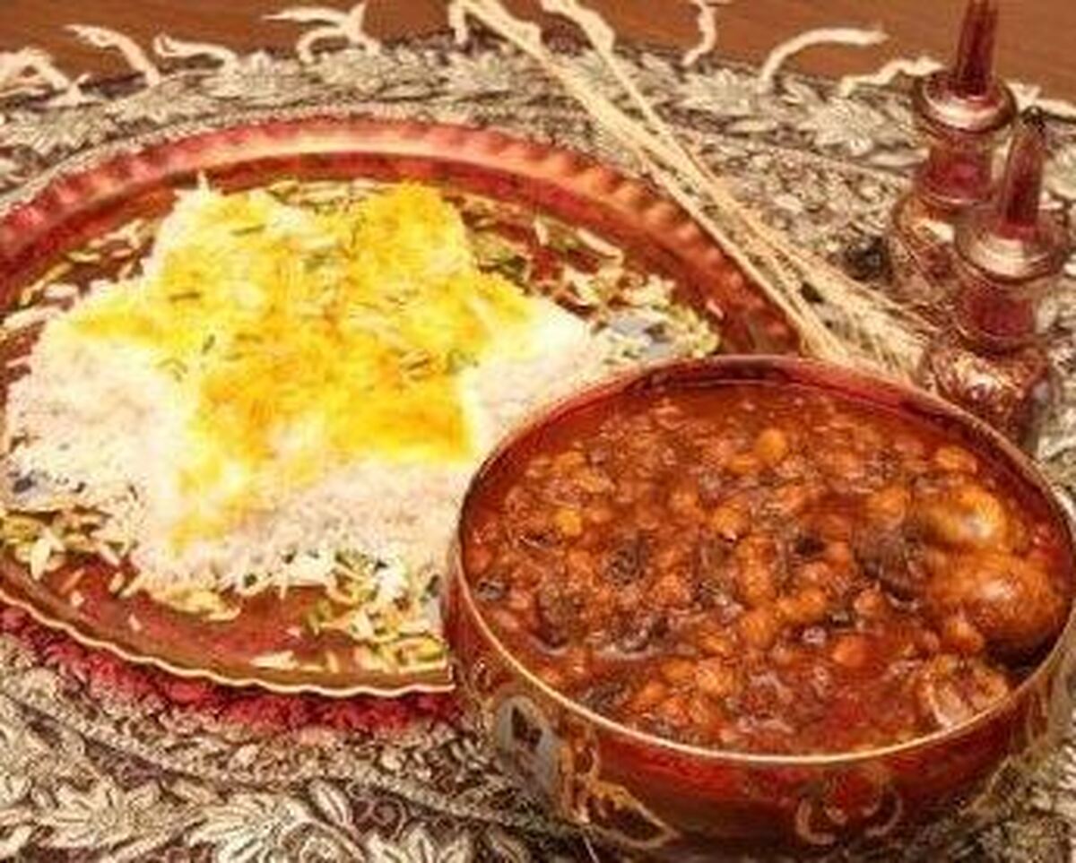 طرز پخت قیمه نخود یزدی با سیب زمینی و گوشت گوسفندی