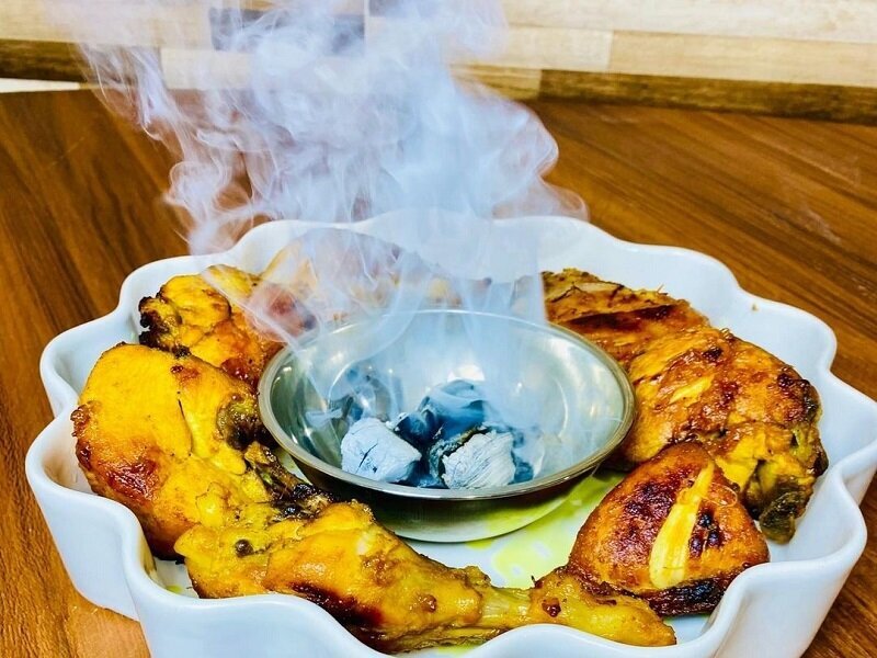 عطر و طعم بهشتی ران مرغ دودی/از دست ندید