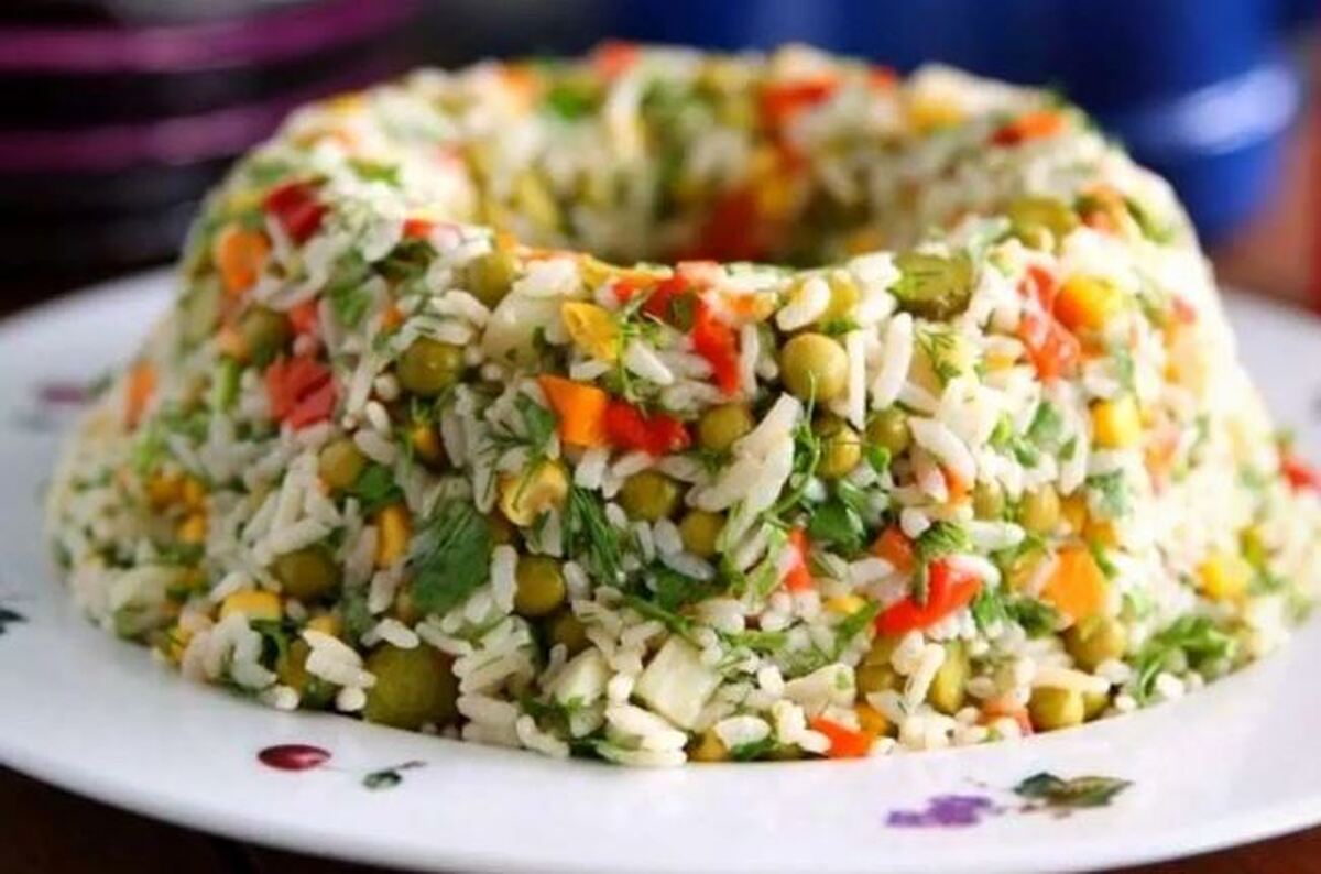 سالاد برنج با سس مخصوص؛ تجربه یک حس متفاوت!