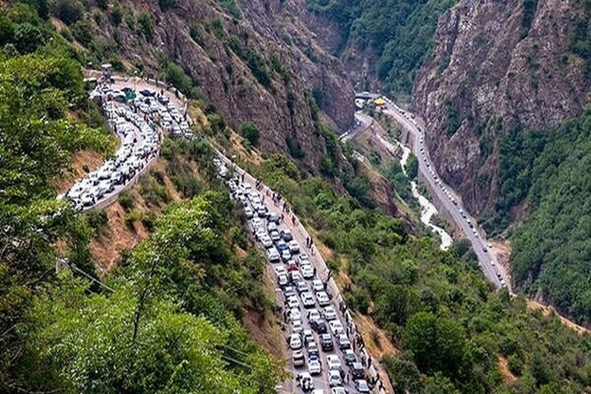 اعمال محدودیت‌های ترافیکی در جاده چالوس