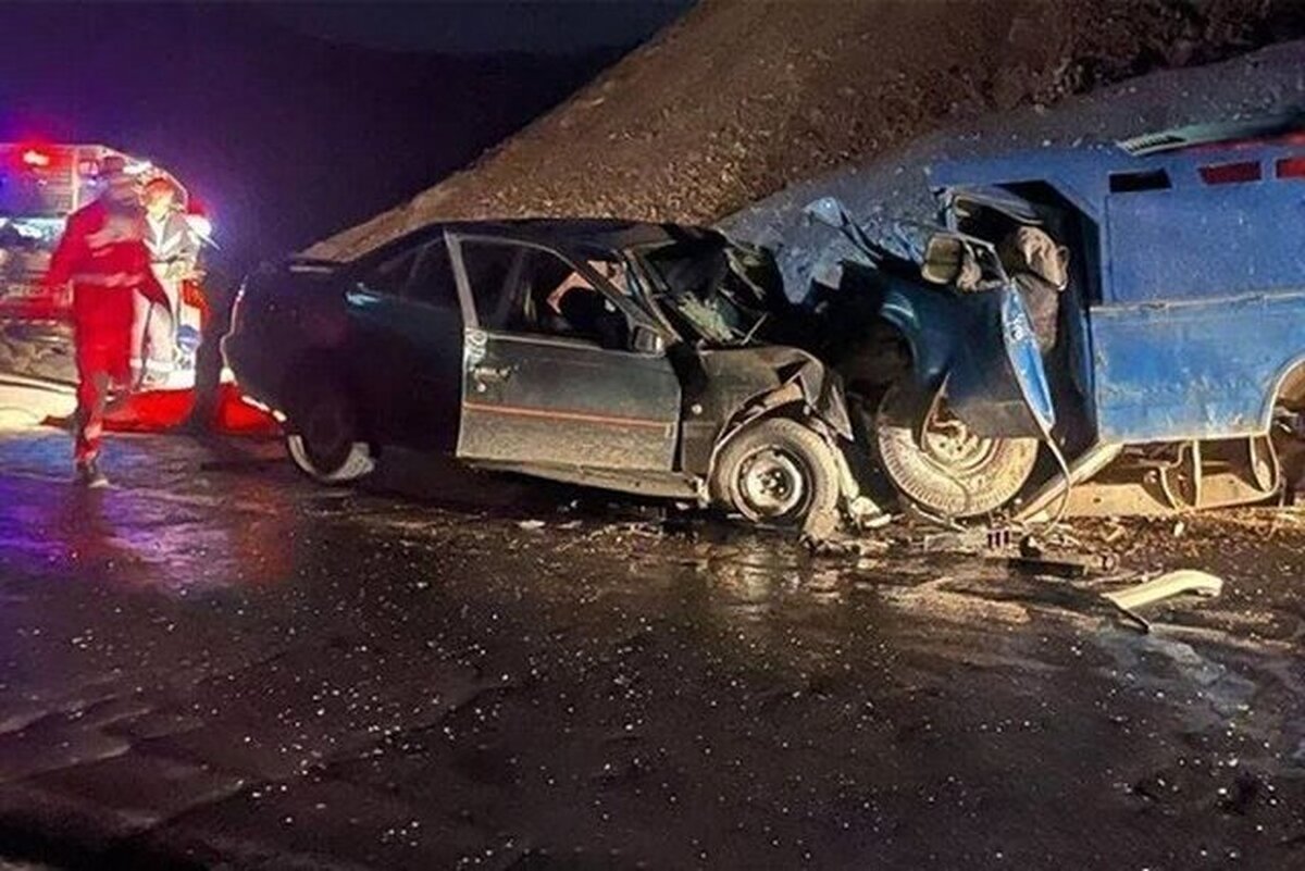 خواب‌آلودگی راننده نیسان، جان ۳ نفر را در خراسان شمالی گرفت