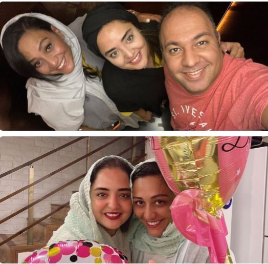 سنگ تموم گذاشتن نرگس محمدی و علی اوجی برای جشن تولد دوستشون!