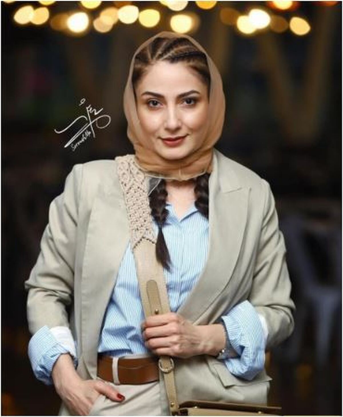 نگاهی به استایل جدید و ایرانی پسند سمیرا حسن پور با کت طراحی شده اش