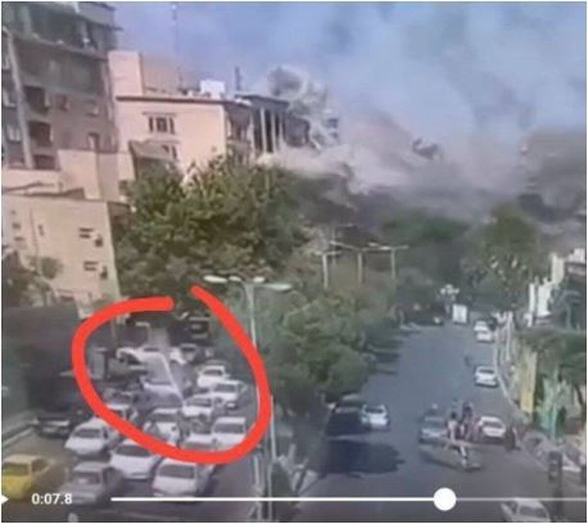 جزئیات نظامی موشکی به منطقه تجریش اصابت کرد