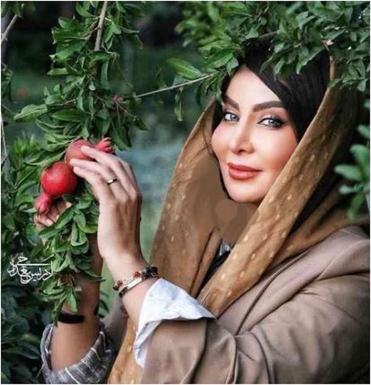 علاقه بازیگران ایرانی به «انار» برای فیگور‌های خاص و جالبشان! +تصاویر