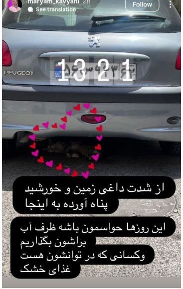 یادآوری یک نکته مهم توسط مریم کاویانی در این روز‌های گرم سال+عکس