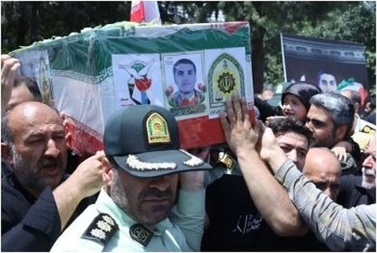 تصاویر منتشر شده از سربازانی که در پی حمله اسرائیل به زندان اوین به شهادت رسیدند