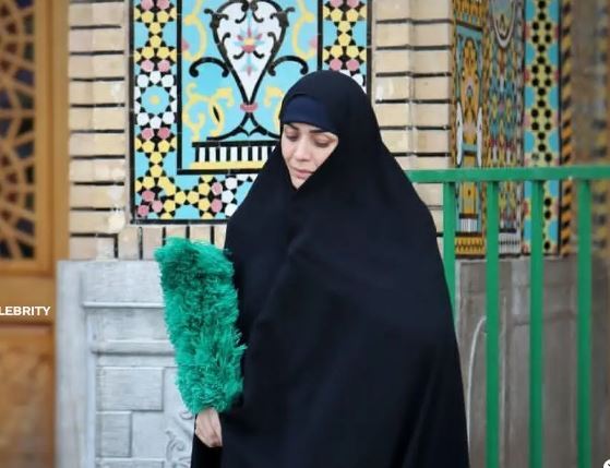 الهام چرخنده خادم حرم حضرت معصومه شد! +عکس