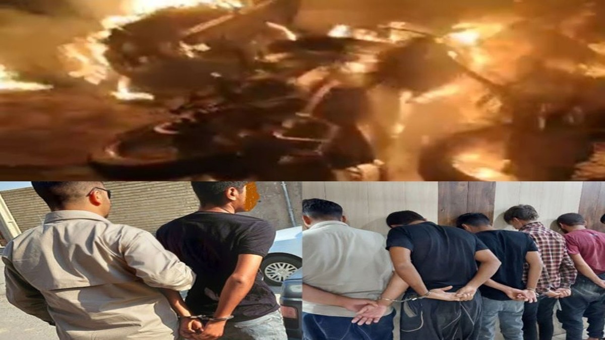 بازداشت ۷ نفر از عاملان آتش‌سوزی جلوی یک قهوه خانه