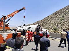 پرونده قضایی برای پیگیری علل حادثه واژگونی اتوبوس در کوار تشکیل شد
