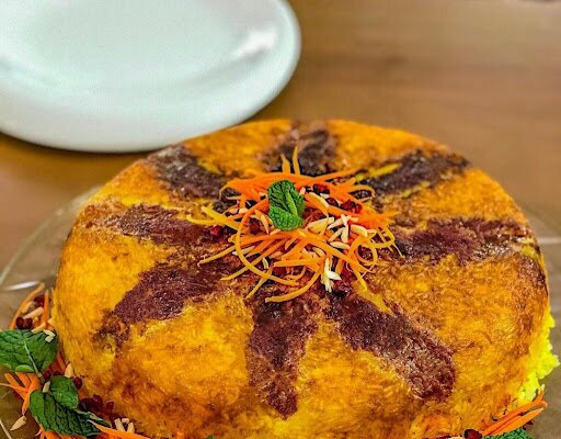 ته چین گوشت و هویج با یک رسپی ساده مخصوص نو عروس‌ها!