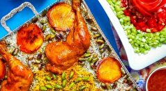 پسته پلو با فیله مرغ یک غذای اعیونی و درباری مخصوص مجالس خاص
