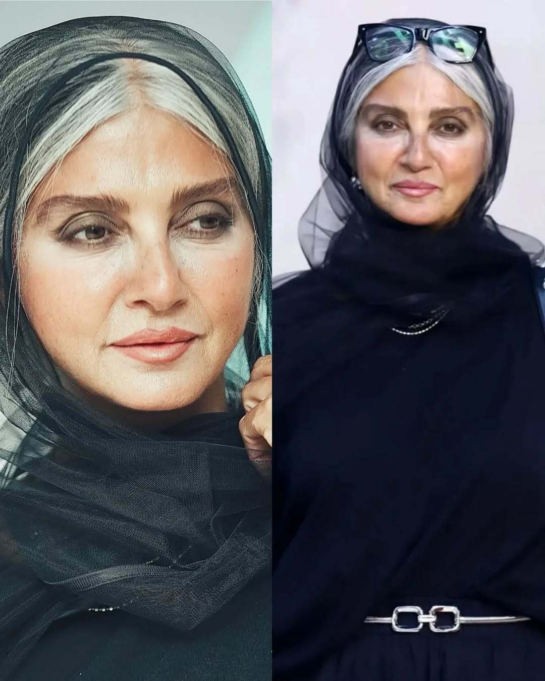 پوشش مدرن و شیک رویا جاویدنیا در ۶۰ سالگی همه را انگشت به دهان گذاشت!