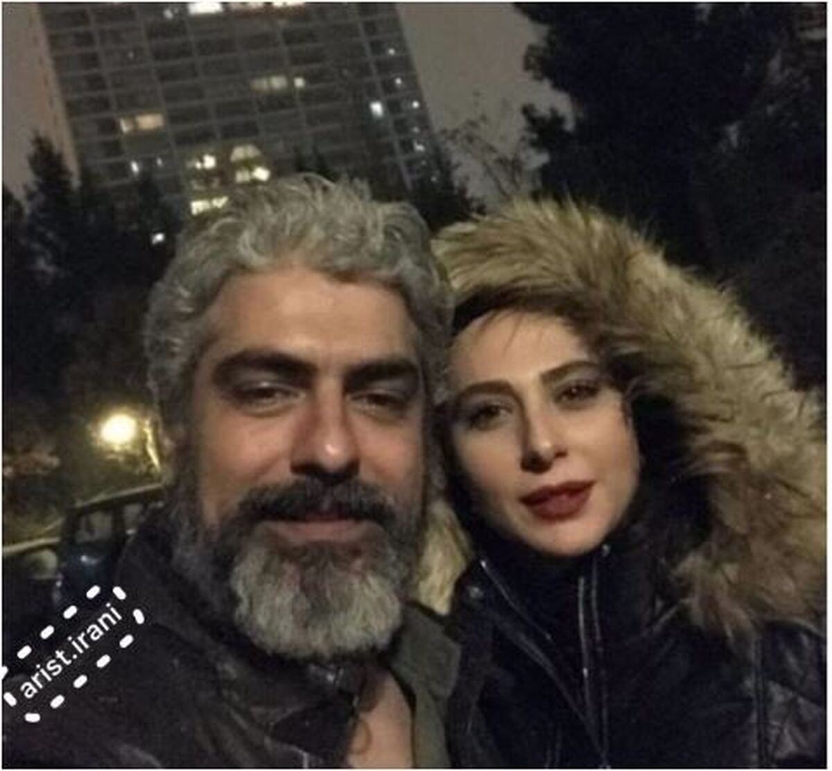 سلفی خوش و خندان مهدی پاکدل و همسر پایه اش در تمرین کوهنوردی