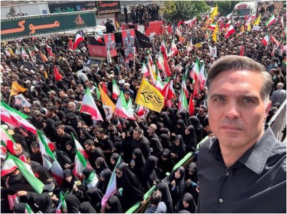 تصویر وایرال شده از خبرنگار CNN در تهران در مراسم شنبه