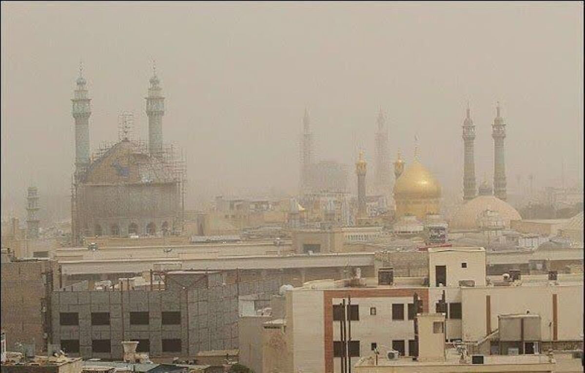 هوای قم در وضعیت بسیار ناسالم قرار دارد