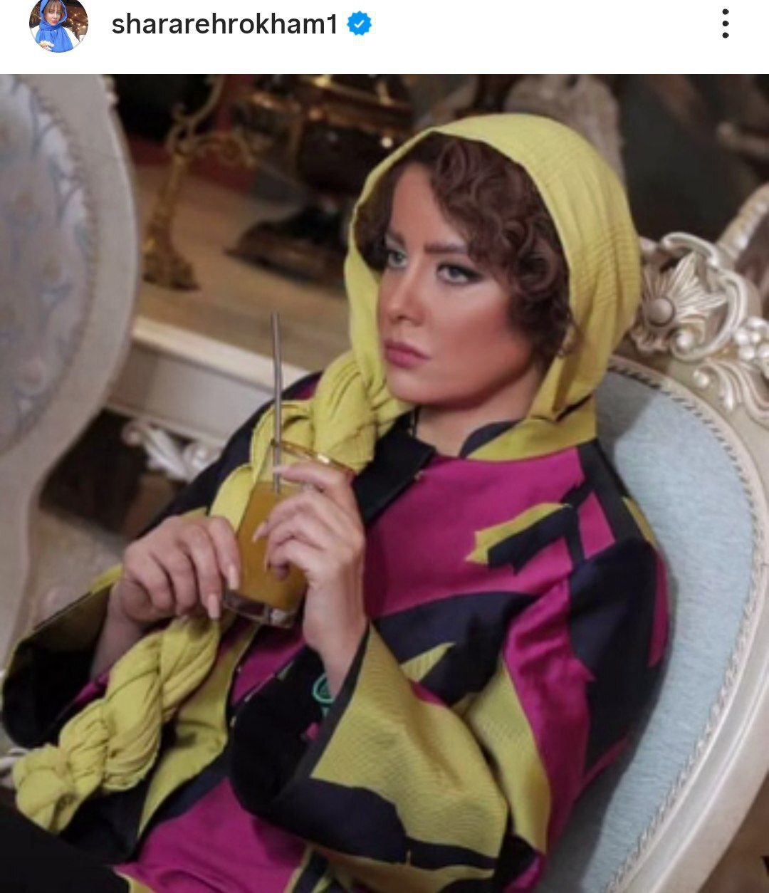 شراره رخام با استایل خز رنگی سوژه شد!