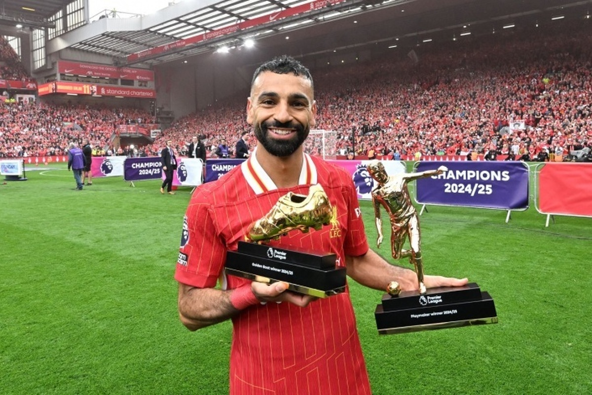 محمد صلاح با لوئیس دیاز، بازیکن لیورپول خداحافظی کرد