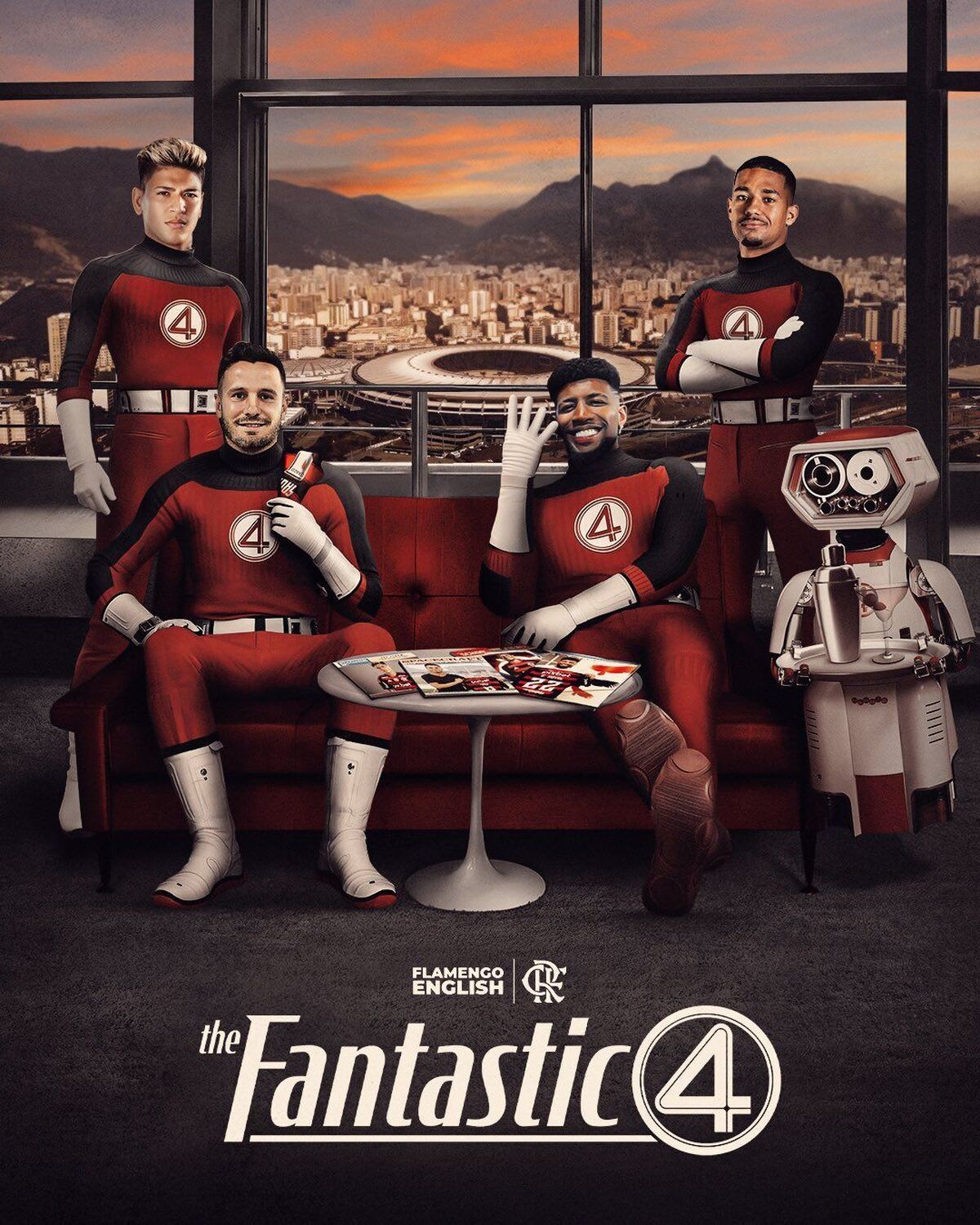 فلامینگو از کاراسکال به عنوان عضوی از تیم چهار شگفت‌انگیز رونمایی کرد