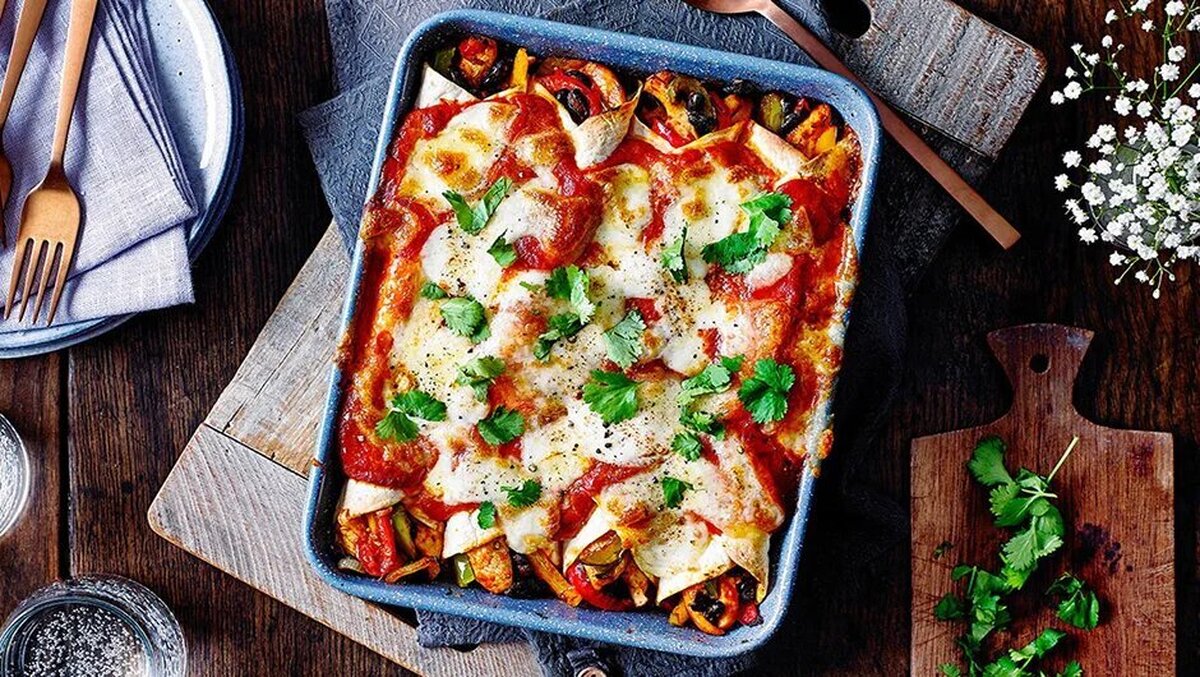 نسخه رژیمی شده آنچیلادا مکزیکی؛ خوشمزه و متفاوت