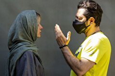 بهرام رادان در جمع بازیگران «کوری»
