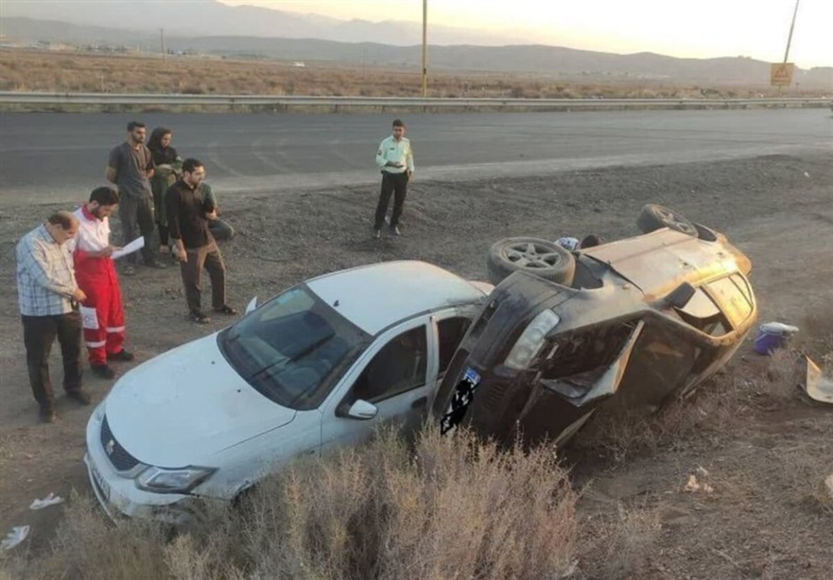 تصادف خونین در محور سمنان ـ دامغان با ۸ مجروح‌