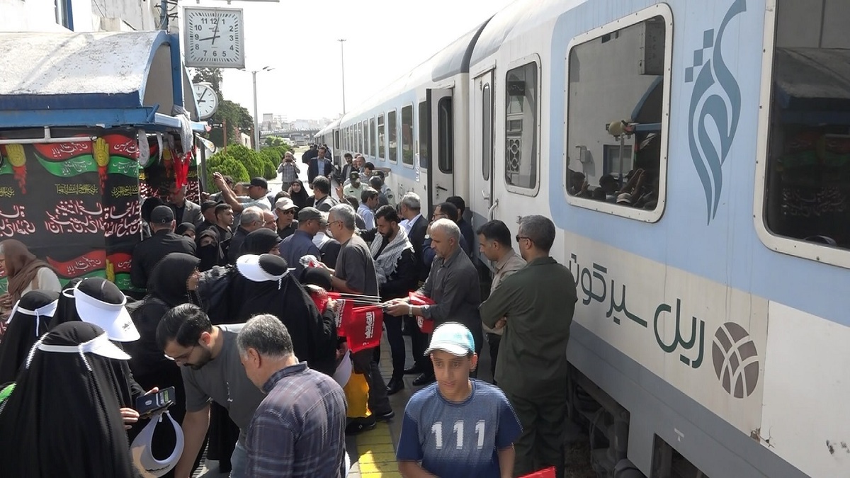 حرکت قطار اربعین از مازندران
