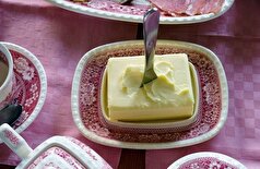 ۱۰ گرم کافیه... خوردن کره زیاد میتونه سلامتیتون رو خراب کنه!