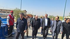 بازدید اعضای کمیسیون انرژی مجلس و وزیر نیرو از تصفیه خانه آب کرج