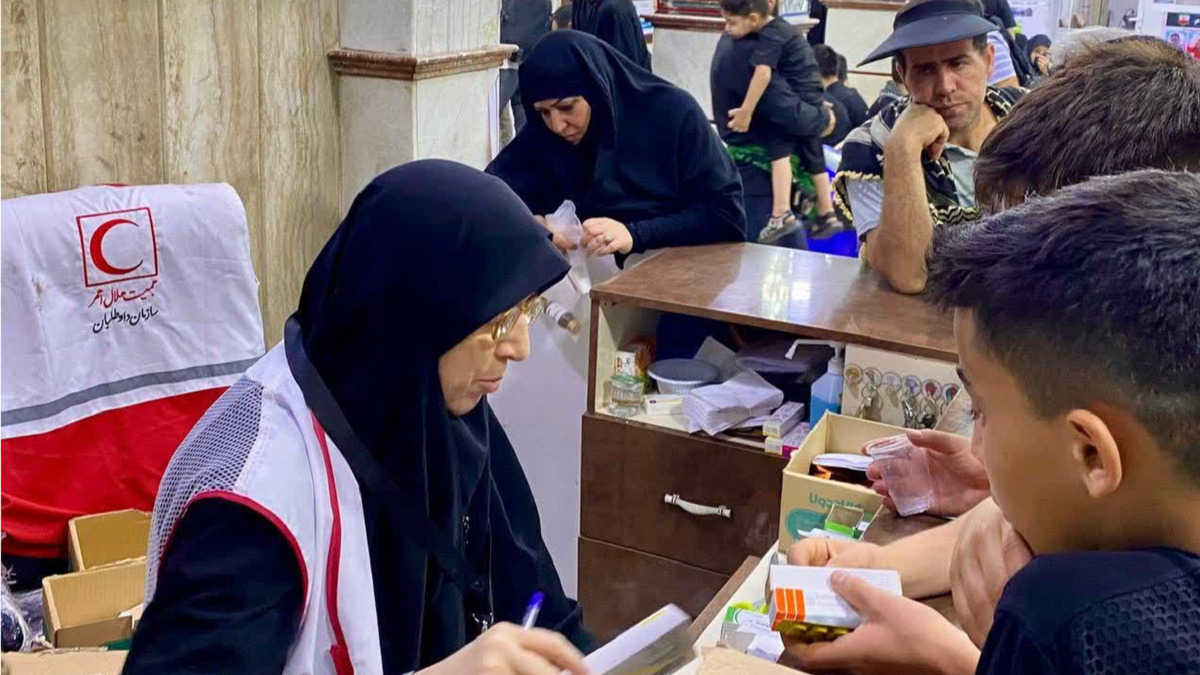 خدمات رسانی هلال احمر مازندران به بیش از ۳۸۰۰۰ زائر اربعین