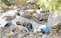 مصائب زندگی کارتن خواب‌ها در تابستان