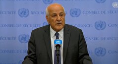 توقف نسل‌کشی و اشغال غیرقانونی درخواست نماینده فلسطین در شورای امنیت سازمان ملل متحد