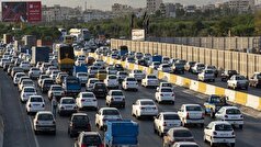 ترافیک سنگین در محور فیروزکوه و دماوند