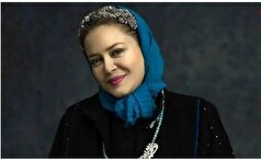 بهاره رهنما با لباس آبی جلف و رنگی باز هم جلب توجه کرد
