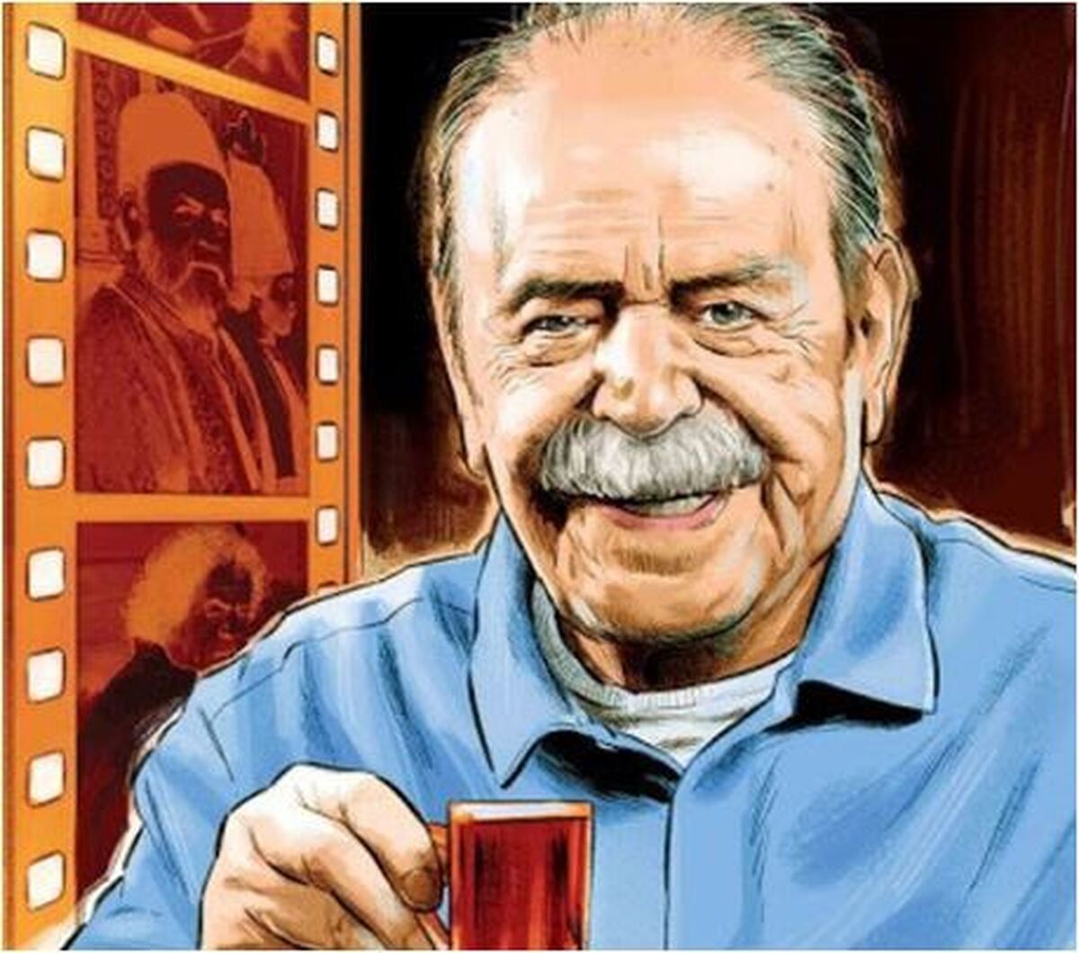 قاب پدر و دختری دیدنی محمدعلی کشاورز کنار دختر جوان و زیبایش را از دست ندهید