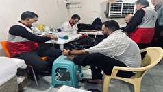 خدمات رسانی موکب اهالی قم المقدسه هلال‌احمر قم به ۳ هزار ۵۰۰ نفر از زائرین اربعین