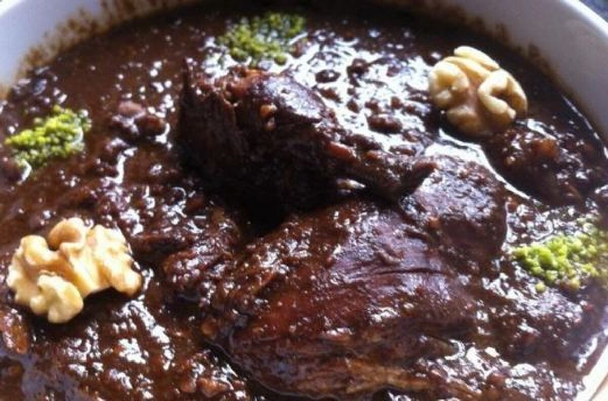 دستور مخصوص پخت فسنجان با گوشت مرغابی